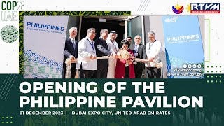 Opening of the Philippine Pavilion 12/01/2023