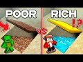 JJ And Mikey TINY UNDERGROUND LADDER BASE Battle in Minecraft Maizen