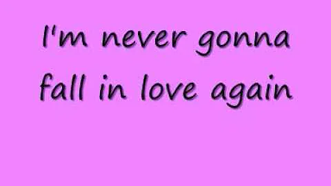 Colleen Perry - I'll never fall in love again