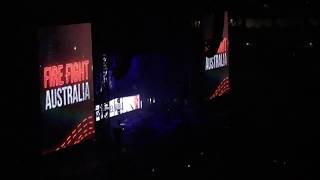 Michael Bublé 'Banter' LIVE @ Fire Fight Australia Sydney (16 Feb 2020) Live Cross to Melbourne NSW