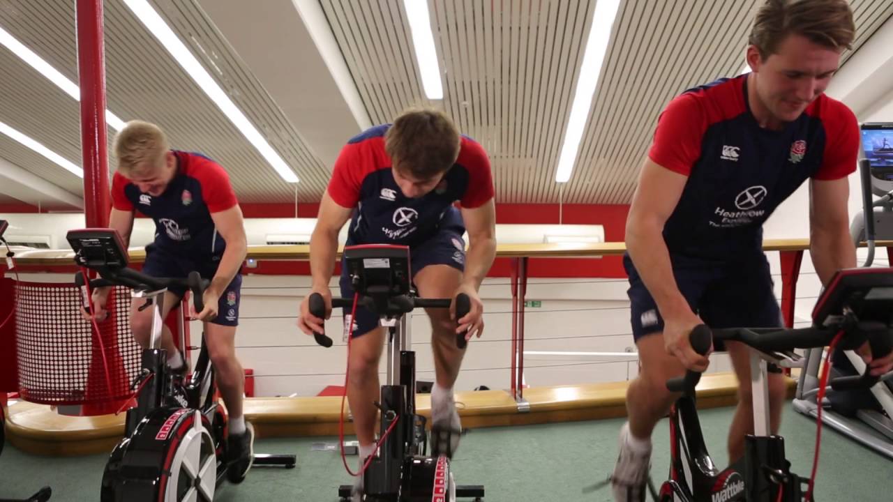 SKILLS & DRILLS WITH ENGLAND RUGBY SEVENS WATT BIKE CHALLENGE YouTube