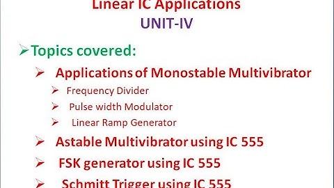 Astable Multivibrator using IC 555 | Working | Derivation | Monostable Applications  | LICA U-4-7