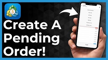 How To Create A Pending Order On MT5 Mobile