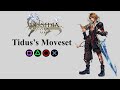 Tidus's Moveset | Bravery Attacks, HP Attacks & EX Burst【Dissidia 012 Final Fantasy】
