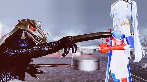 Ultrawoman CosmosウルトラマンNữ Siêu nhân điện quang Cosmos bị Quái vật tấn công đánh liên tiếp