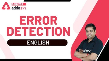 Error Detection in English for Bank Clerk, PO, RBI, SBI, IBPS Exams Preparation