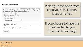Celebrity Requesting Materials from Main Library for Distance Students Profile