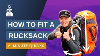 How to fit a rucksack correctly