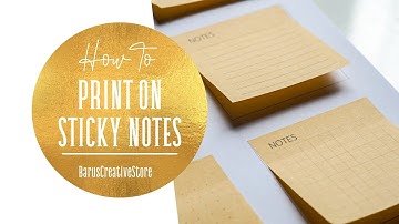 How to print on sticky notes