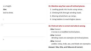 Class 9 Science | Unit 8 Machines Exercise Solution | Sangam Book Publication Nepal