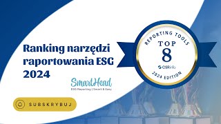 TOP 8 Ranking narzędzi raportowania ESG 2024: SmartHead