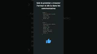 Trouvez l'erreur ! Défi de débogage HTML et CSS
