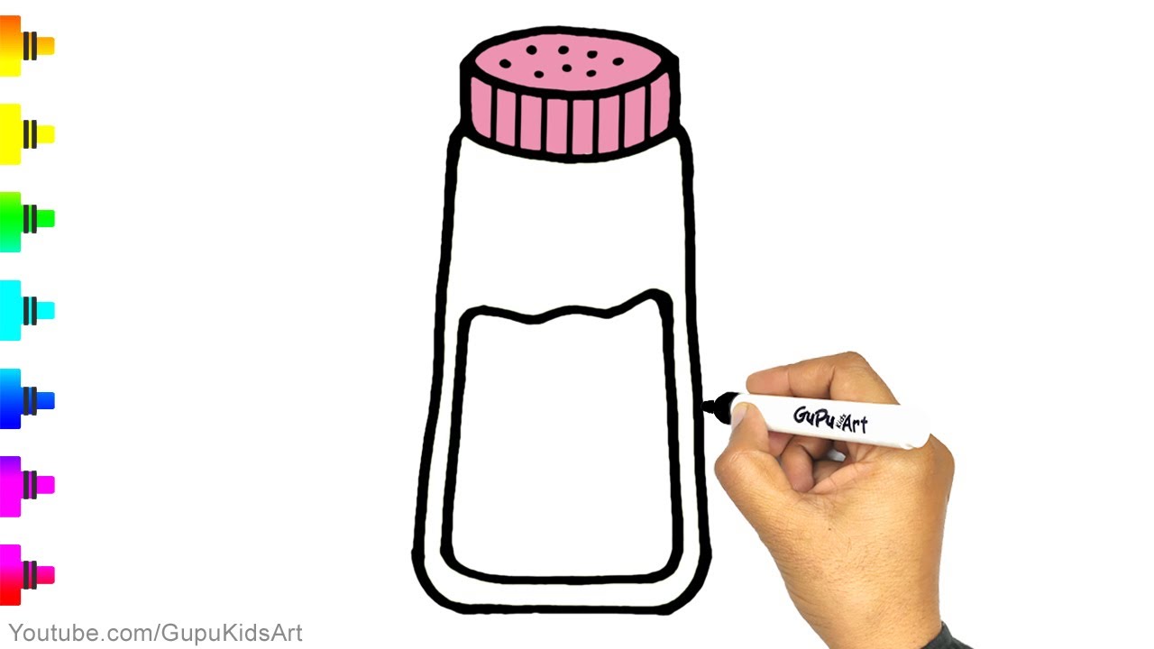 How to Draw Salt And Pepper Shakers 