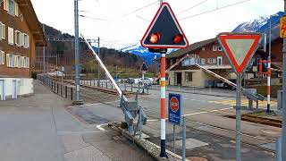 Bahnübergang Bürglen OW (CH) // Swiss Railroad Crossing