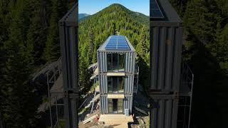 $4K Container Cabin Built in 28 Days #OffGrid #Solar #Shorts