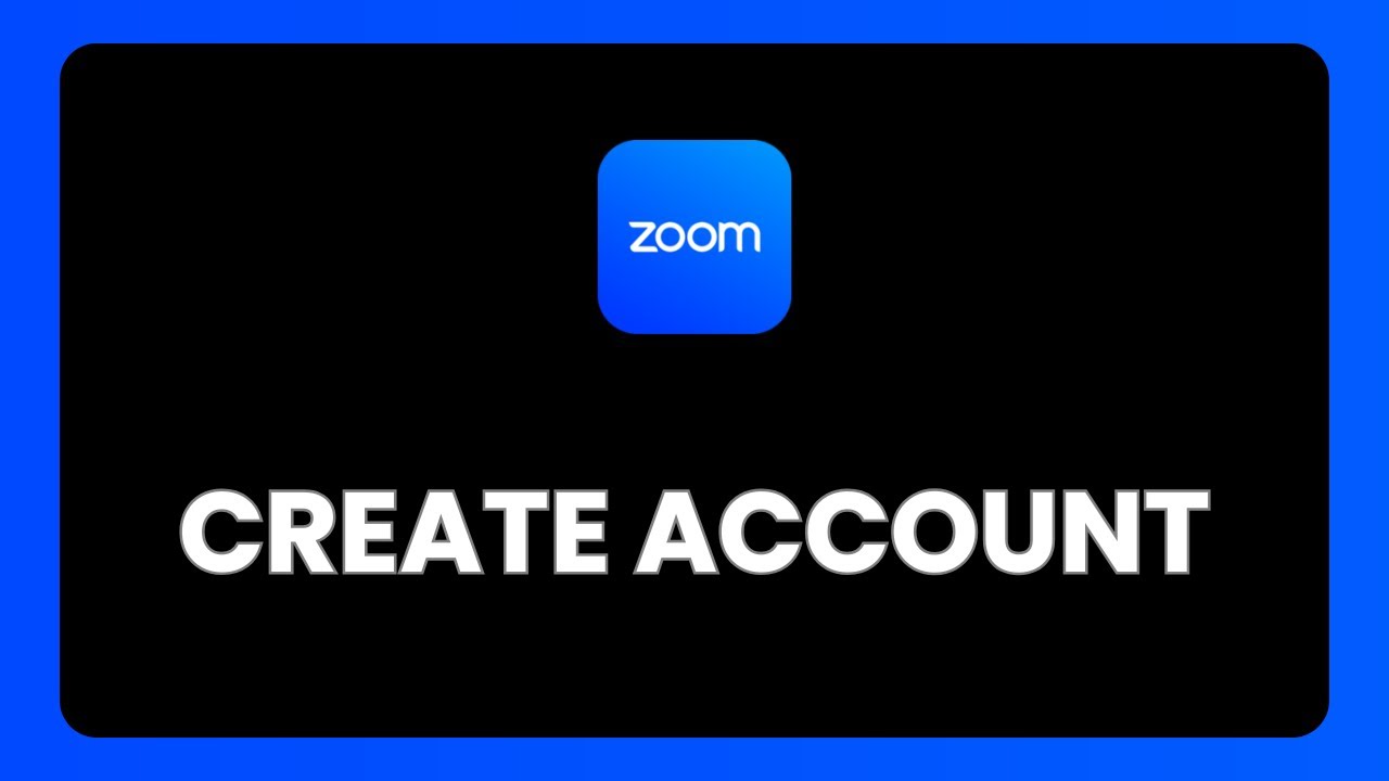 How To Create An Account On Zoom - YouTube