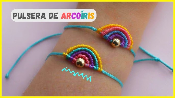 Como hacer pulseras de hilo con letras para parejas fácil y rápido tutorial  / #pulserasdeparejas 