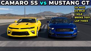 Gran Turismo 7 Drag Race: Camaro SS vs Mustang GT