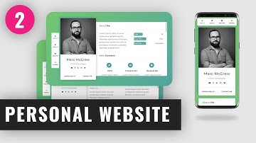 HOW to create a PERSONAL portfolio WEBSITE using HTML and CSS part-2