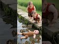 Heart Touching Baby Crying in Water 😢 | Cute Baby Needs Help 🍼 #shorts #trending #help #love