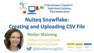 Snowflake: Creating & Uploading CSV File