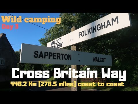 Day 3 Macmillan Cross Britain Way Impassable Right of way Sempringham Folkingham Prison Wild camping