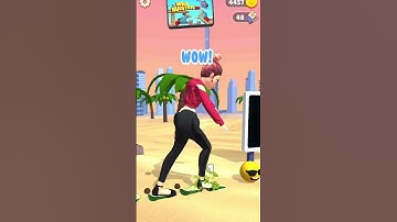 ASMR Tippy Toe Try Again |tippy toe3D  level 199 #Xshorts #tippytoe #satisfying#asmr