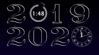 NEW YEAR CLOCK - 2020 COUNT DOWN TIMER - 2 MINUTE