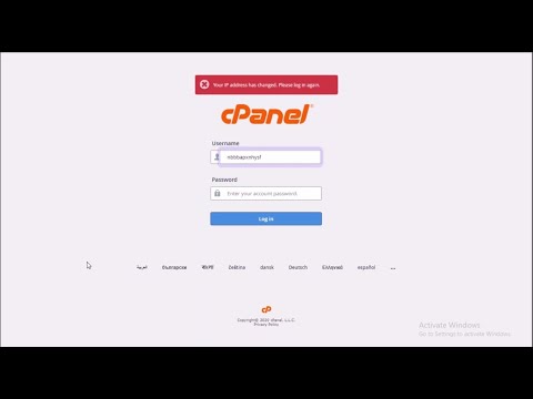your IP address has changed please login again (Solution) CPanel Error