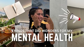 8 simple shifts that helped me in my mental health journey 🌱