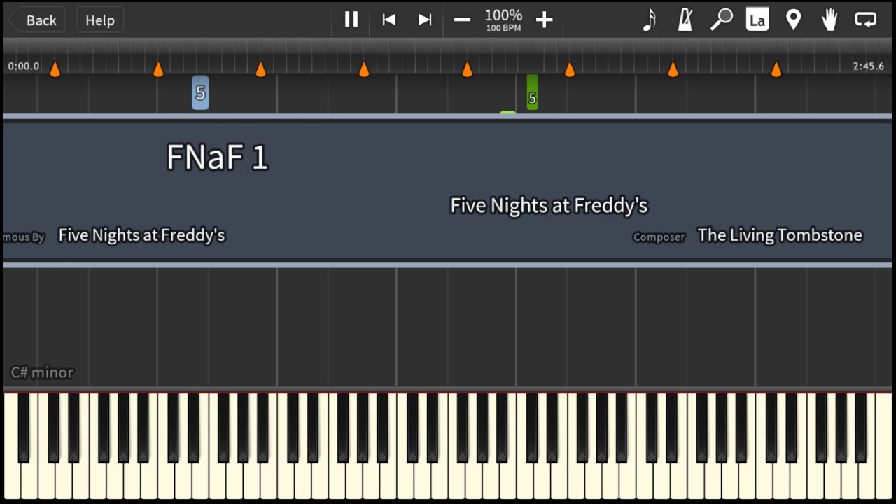 Fnaf song piano tutorial YouTube