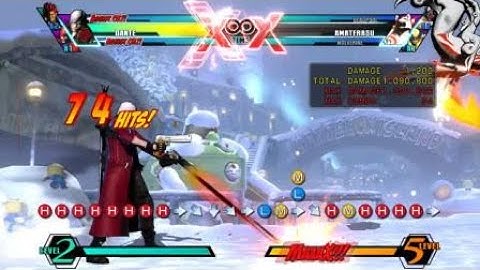 UMVC3: Dante - Hammer Confirm Combo III (w/ Magneto & Akuma)