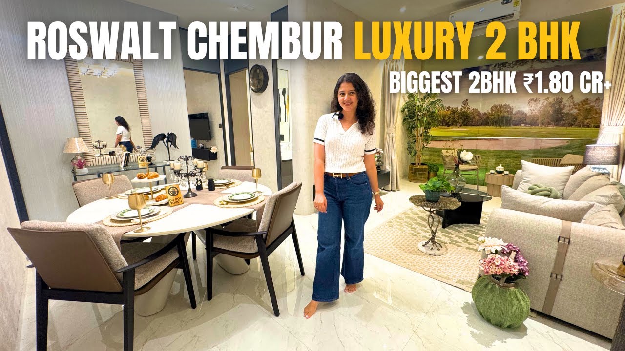 Roswalt Raya Chembur Luxury 2BHK Tour | Biggest Size Homes | Review, Price & Location