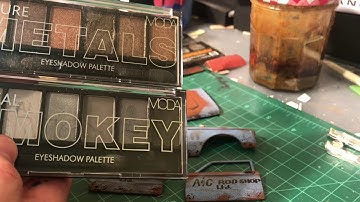 HOW TO: Building a weathered car Part 8 - weathering with paintable rust, powders, paints & filters