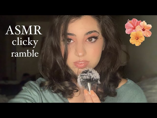 ASMR clicky whispered ramble 💜