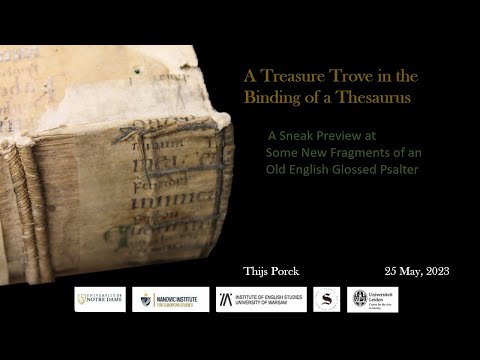 Old English Manuscript Fragments Discovered! The Alkmaar Fragments of the N-Psalter