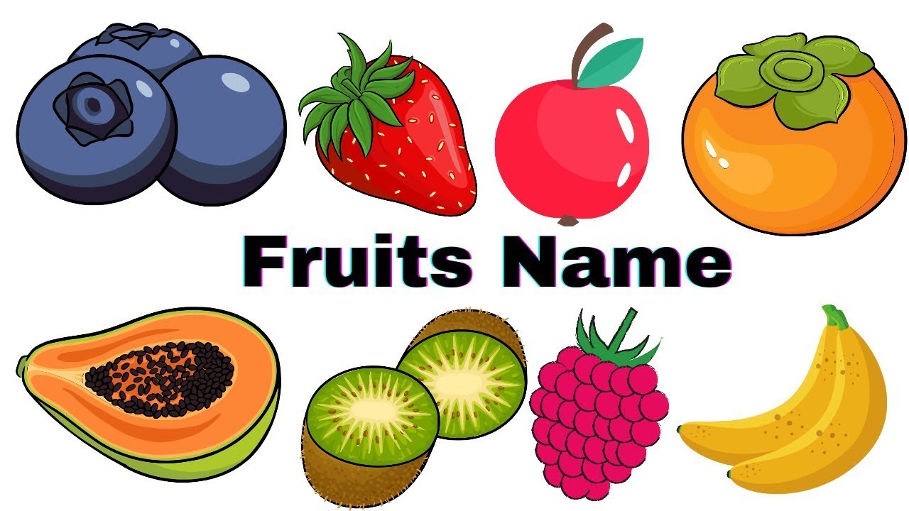 Fruits Name Learn Fruits Name in English Name of Fruits Basic