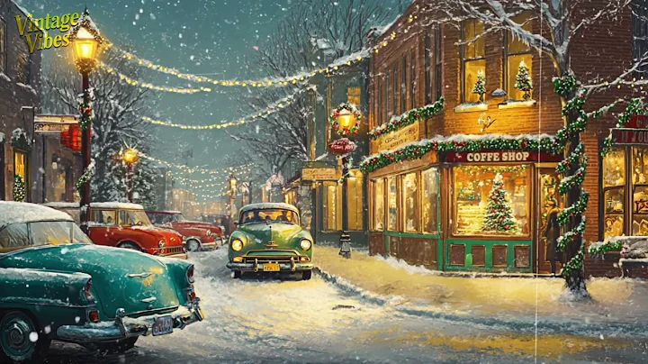 🎄Cozy 1950's Coffee Shop At Christmas Time: Classic Christmas Songs & Vintage