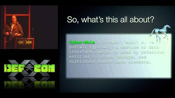 DEF CON 20 - Using Social Media As A Cyber Mule - Thor
