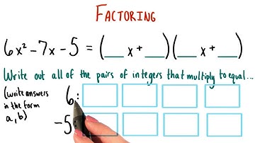 Pairs of Factors - College Algebra