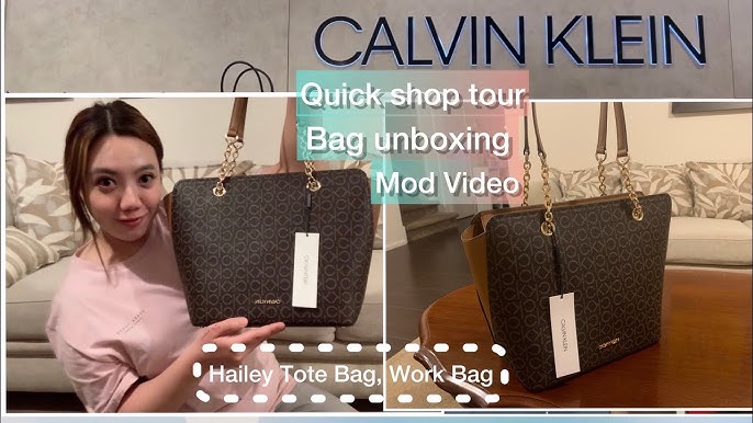 Calvin Klein Monogram East/West Tote SKU: 9071120 