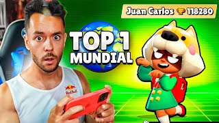 JUEGO CON EL TOP 1 DE BRAWL STARS - TheGrefg image