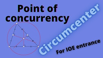 Circumcenter | Point of concurrency | for entrance preparation