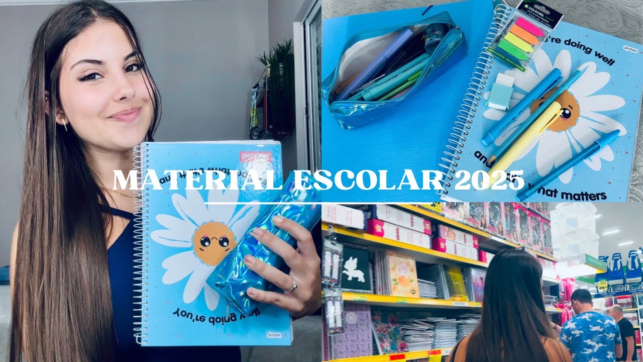 MATERIAL ESCOLAR 2025 | comprando, mostrando e quase organizando…