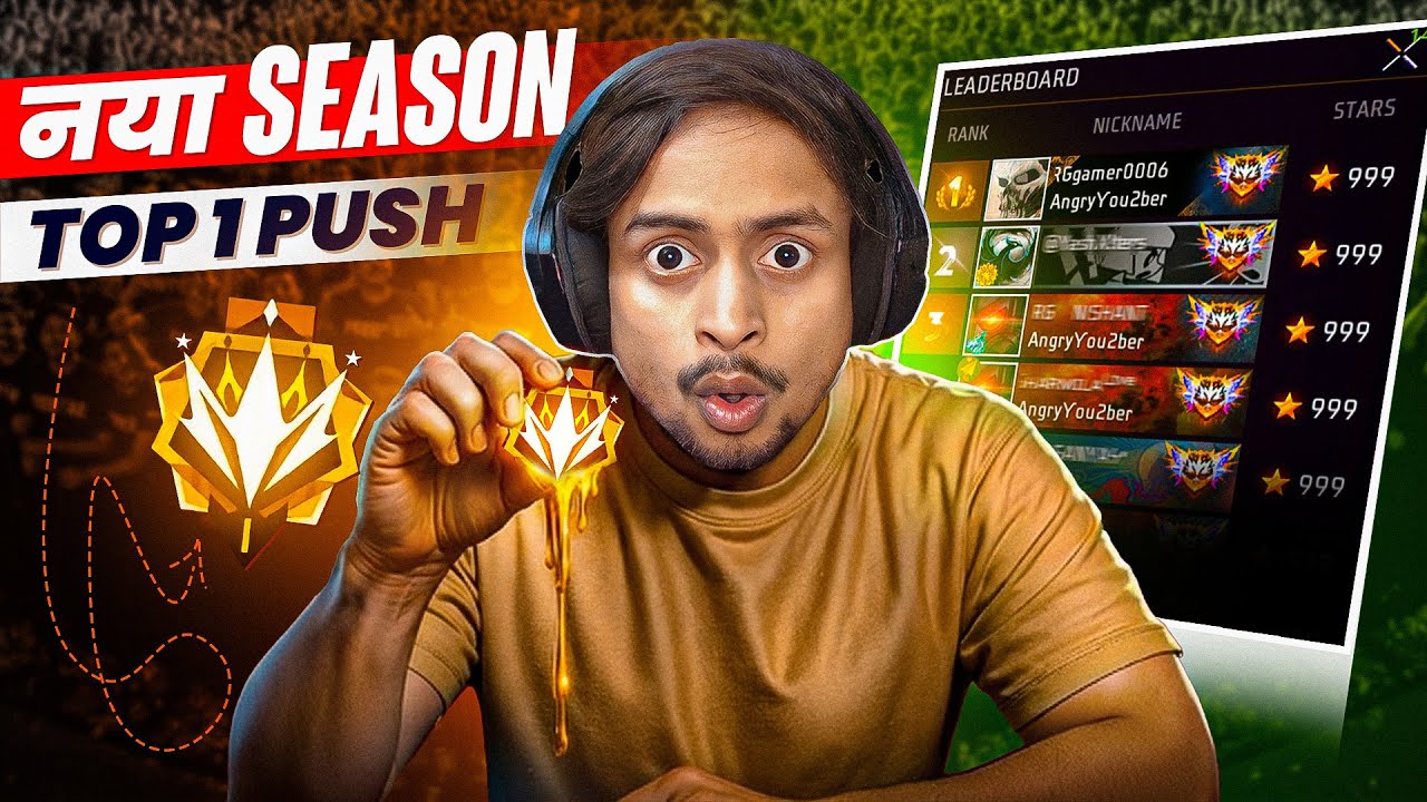 NEW SEASON CSR 😎 PUSH TO TOP 1 GRANDMASTER 😎👽 FREE FIRE WITH KING