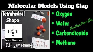 Molecular model using clay | ball and stick model chemistry | Maths For Me