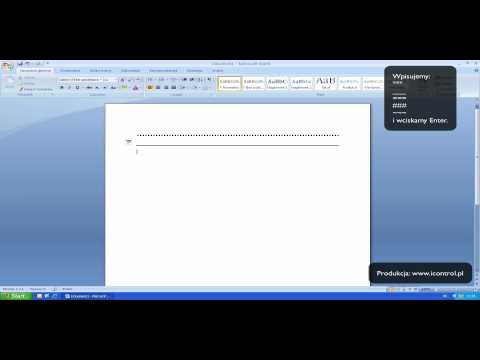 Wideo: Jak Wstawić Pustą Linię