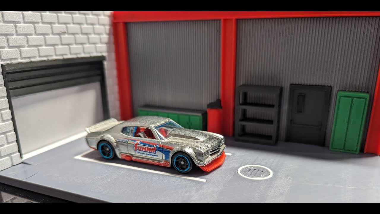 1:64 3d printed Garage Diorama