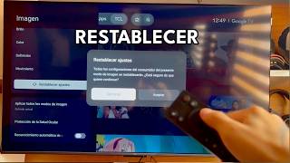 Como Restablecer Ajustes De Imagen En Tv Tcl!