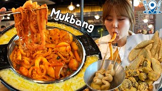 Eating out Mukbang l Enjoying various types of tteokbokki at DOOKKI tteokbokki restaurant😋😋😋